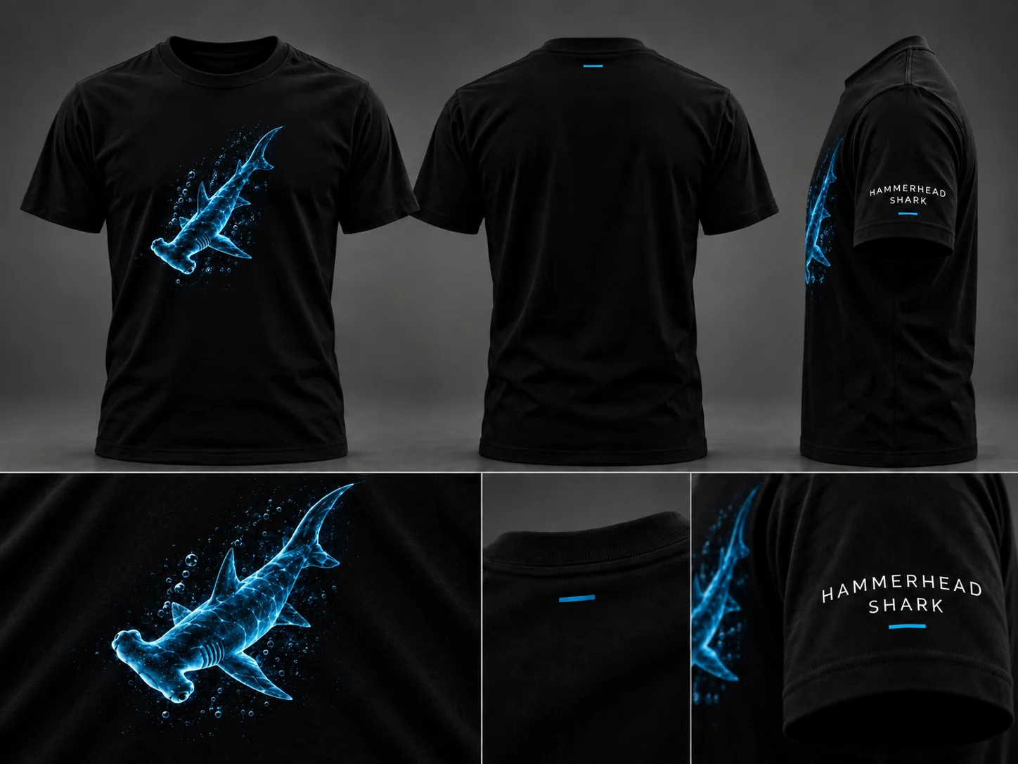 Hammerhead Shark — projekt przód tył i detale